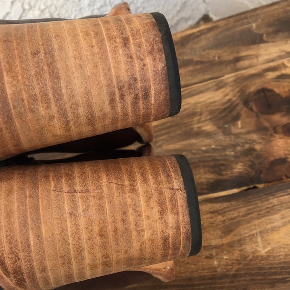 *SOLD* Freebird Bambi Brown Leather Mules Shoes 9 - Picture 7 of 8